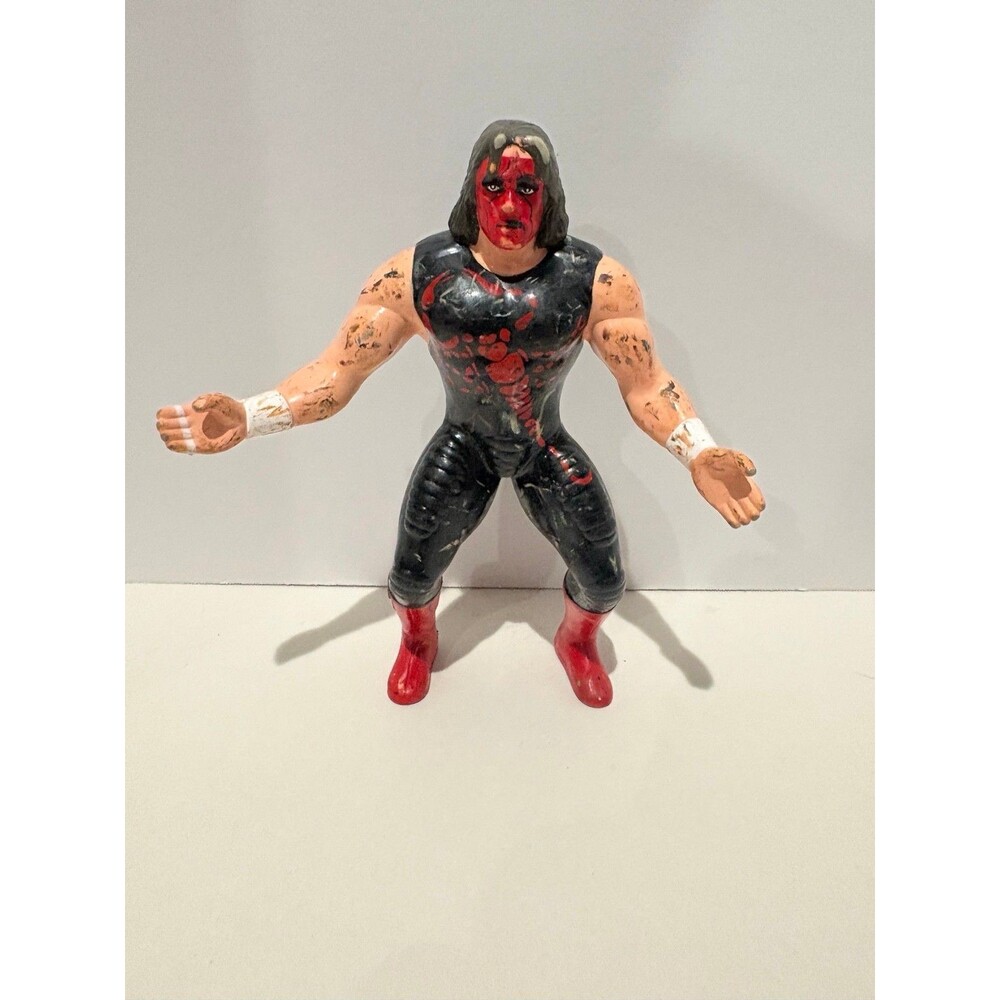 1999 Toy Biz WCW nWo Wolfpac Sting Red Black Smash N Slam Figure Loose
